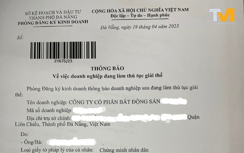 Giải thể công ty