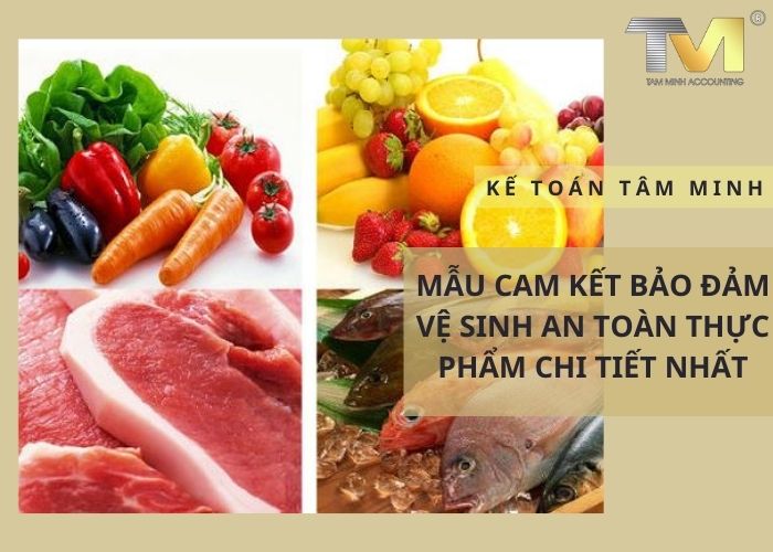 Mẫu cam kết bảo đảm vệ sinh an toàn thực phẩm