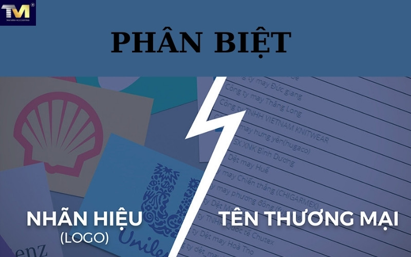 Phân biệt nhãn hiệu và tên thương mại