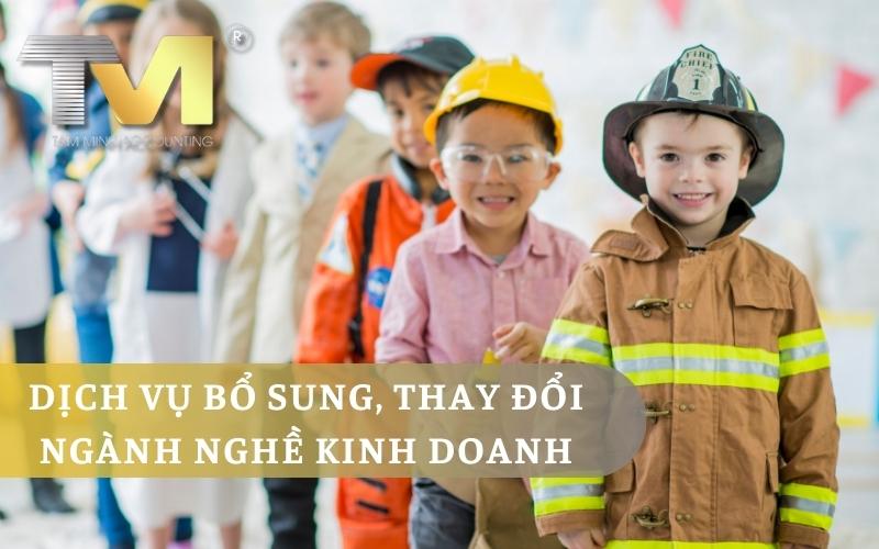 Dịch vụ bổ sung, thay đổi ngành nghề kinh doanh